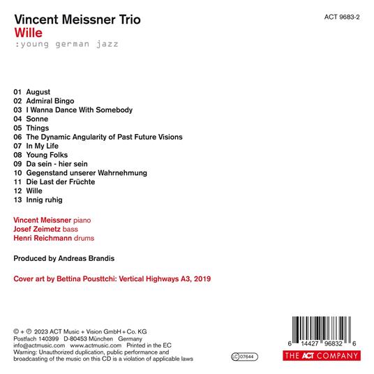 Wille - CD Audio di Vincent Meissner - 2