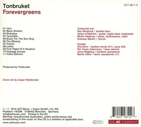 Forevergreens - CD Audio di Tonbruket - 2