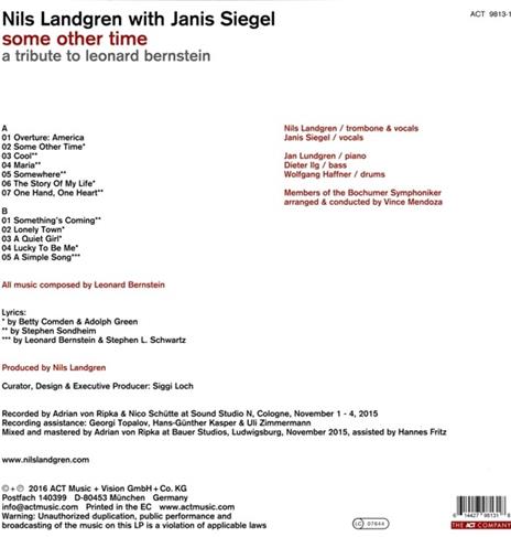 Some Other Time. A Tribute to Leonard Bernstein - Vinile LP di Nils Landgren - 2