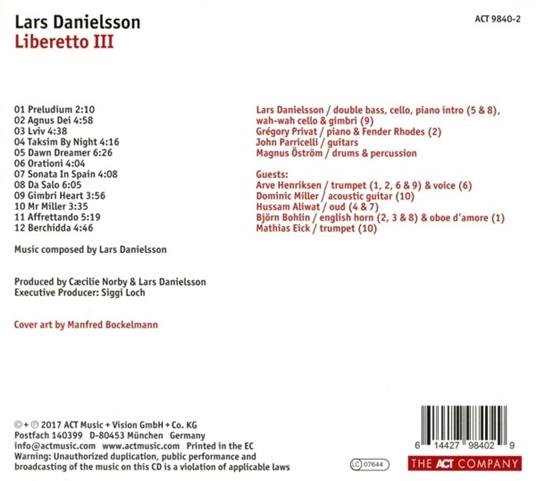 Libretto III - CD Audio di Lars Danielsson - 2