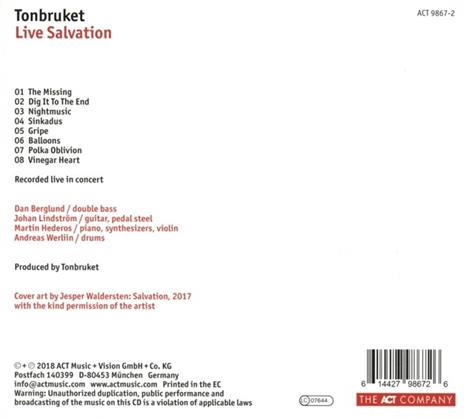Live Salvation - CD Audio di Tonbruket - 2