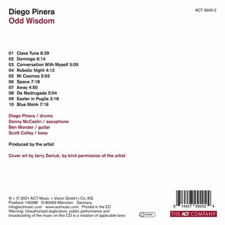 Odd Wisdom - CD Audio di Diego Pinera - 2