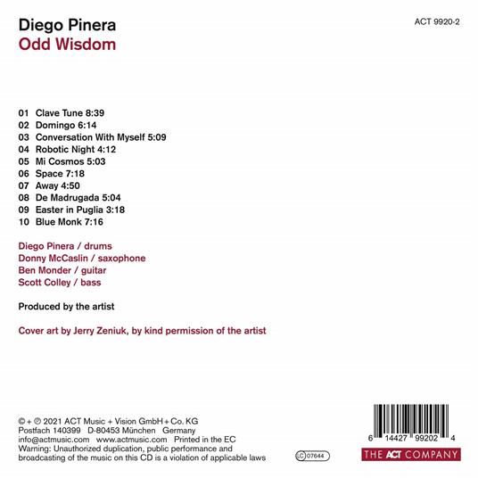 Odd Wisdom - CD Audio di Diego Pinera - 2