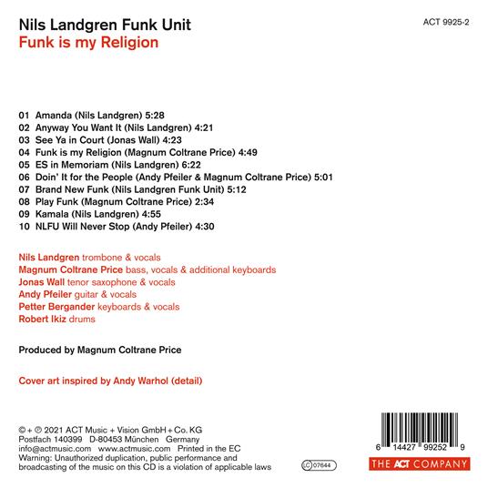 Funk Is My Religion - CD Audio di Nils Landgren - 2