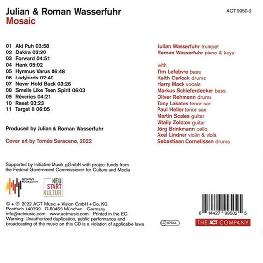 Mosaic - CD Audio di Julian Wasserfuhr - 2