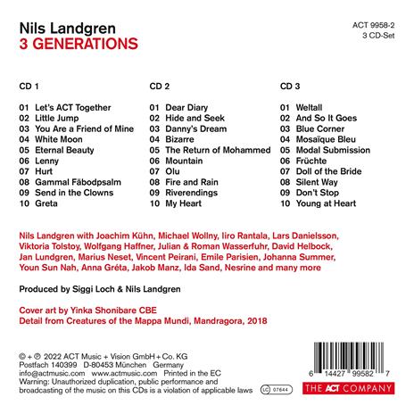 3 Generations (3 CD Box-Set) - CD Audio di Nils Landgren - 2