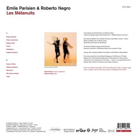 Les Metanuits - Vinile LP di Emile Parisien,Roberto Negro - 2