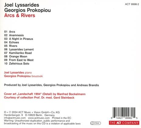 Arcs & Rivers - CD Audio di Joel Lyssarides,Georgios Prokopiou - 2