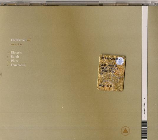 III - CD Audio di Follakzoid - 2