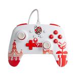 PowerA Mario Red Rosso, Bianco USB Gamepad Nintendo Switch