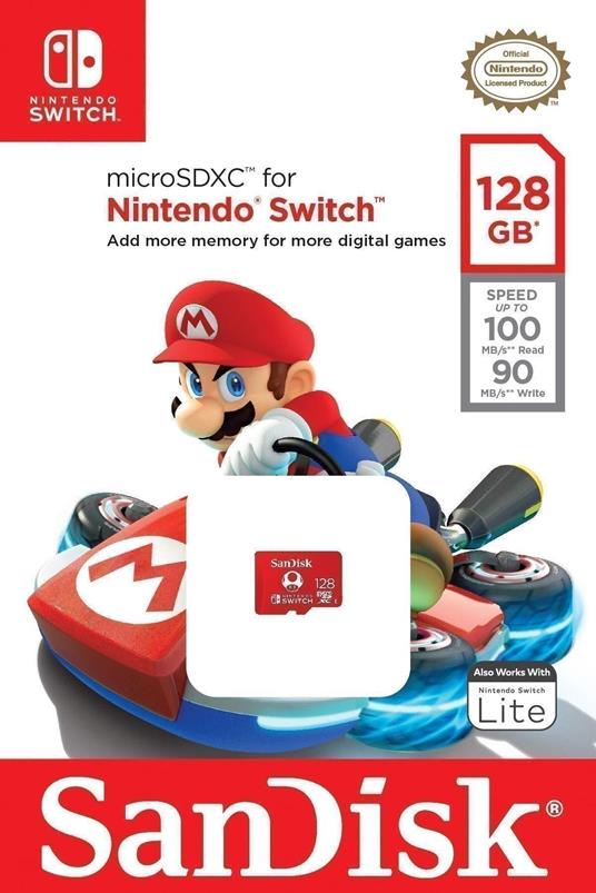 SanDisk Micro SD XC I 128GB Nintendo Switch