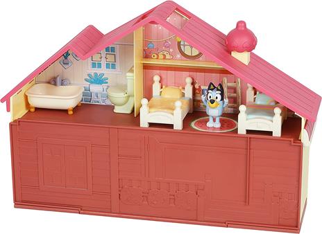 Bluey 13024, Heeler Family Home Play Set 1 Personaggio ufficiale Bluey Action Figure, Playhouse grande 4 camere, accessori per mobili e patio estraibile, Multicolore - 6
