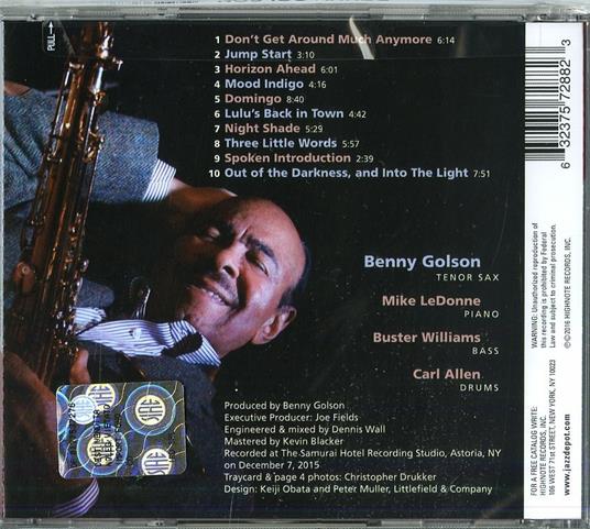 Horizon Ahead - CD Audio di Benny Golson - 2