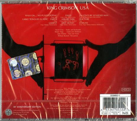 USA - CD Audio di King Crimson - 2