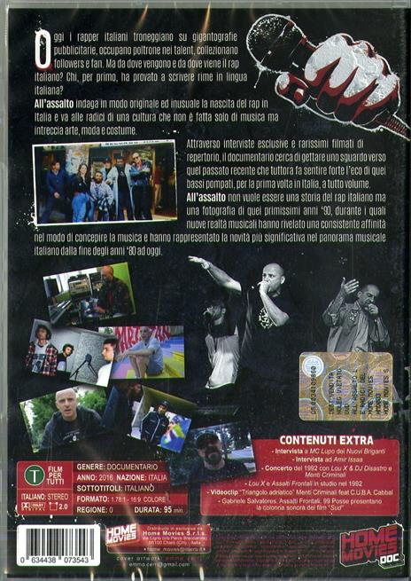 All'assalto. Le radici del rap italiano (DVD) di Paolo Fazzini - DVD - 2