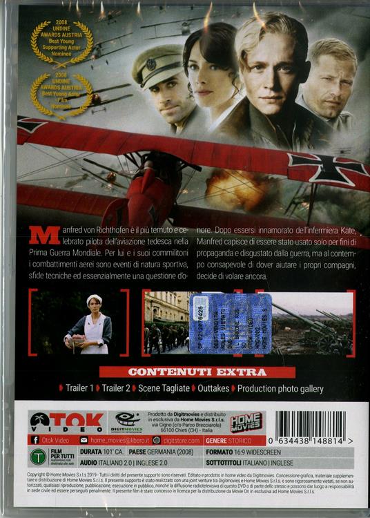 The Red Baron. Il Barone Rosso (DVD) di Nikolai Mullerschon - DVD - 2