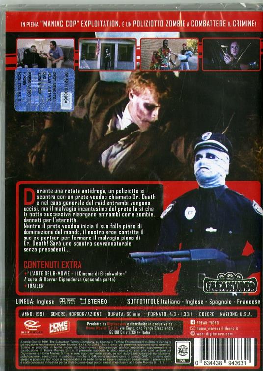Zombie Cop (DVD) di J. R. Bookwalter - DVD - 2