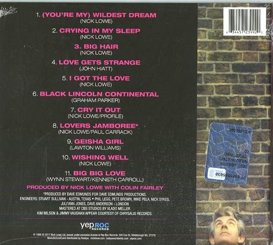 Pinker and Prouder Than Previous - CD Audio di Nick Lowe - 2