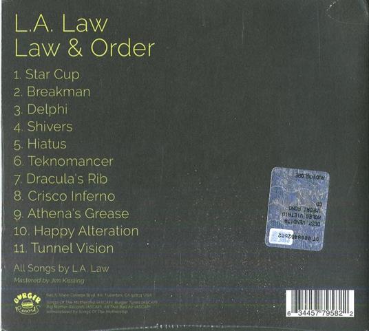 Law and Order - CD Audio di LA Law - 2