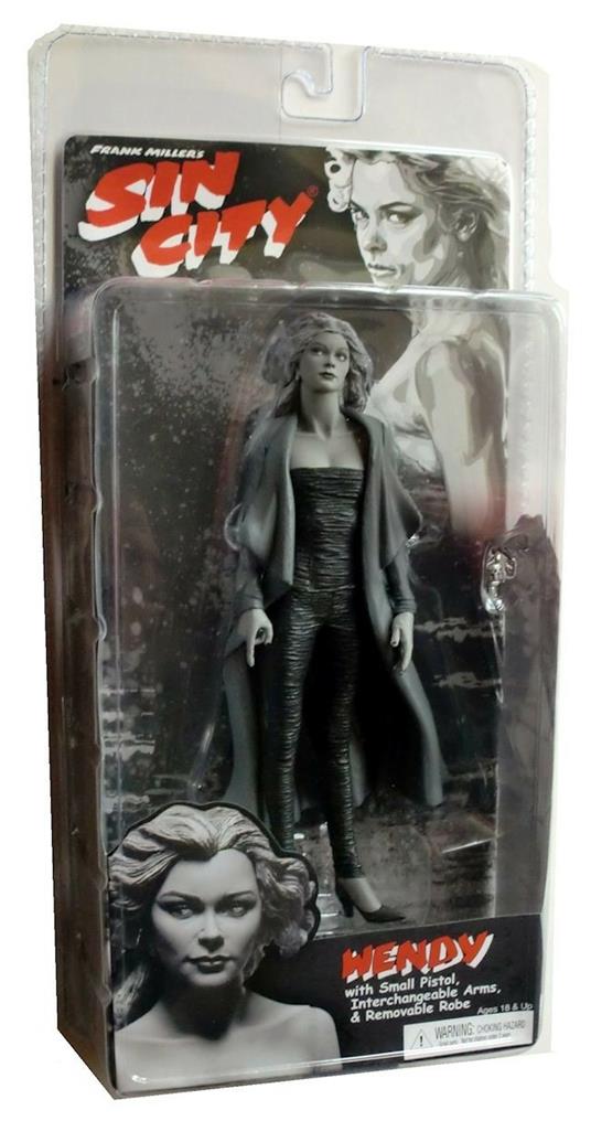 Sin City Action Figure Wendy Black & White + Pistol Robe - 4