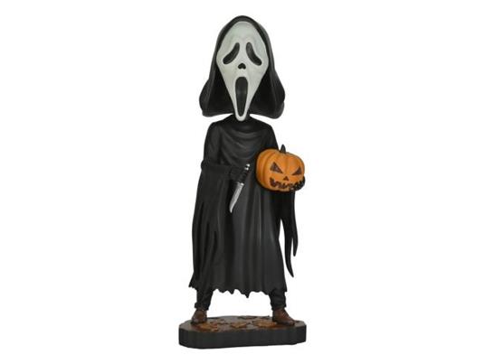 Scream Head Knocker Bobble-head Ghost Face Con Pumpkin 20 Cm Neca