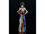 Elvira, Mistress Of The Dark Clothed Action Figura Over The Arcobaleno Elvira 20 Cm Neca