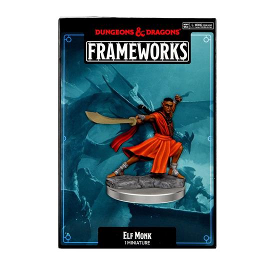 Dungeons & Dragons Frameworks Miniature Model Kit Elf Monk Male