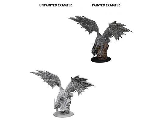 Pathfinder Battles Deep Cuts Unpainted Miniature Silver Dragon Case (6) Wizkids