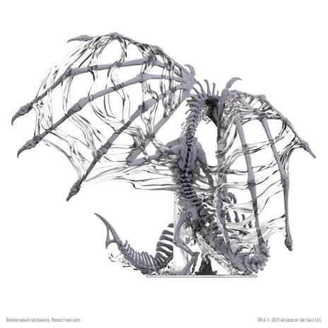 Wizkids - D&D Nolzur''s Marvelous Miniatures - Unpainted Miniatures Black Dracolich 30 cm