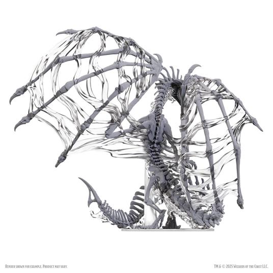 Wizkids - D&D Nolzur''s Marvelous Miniatures - Unpainted Miniatures Black Dracolich 30 cm