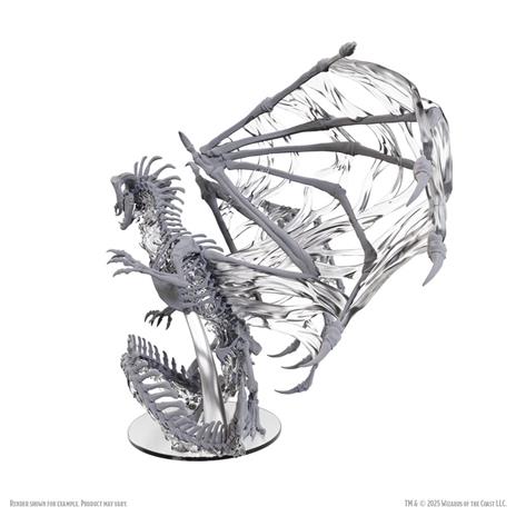 Wizkids - D&D Nolzur''s Marvelous Miniatures - Unpainted Miniatures Black Dracolich 30 cm - 2
