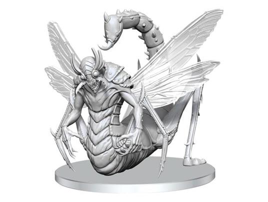 Pathfinder Deep Cuts Unpainted Miniature Derakni (locust Demon) Wizbambino