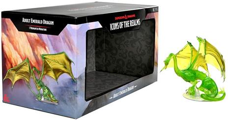 D&D Icons of the Realm Premium Statue Adult Emerald Dragon 36 cm