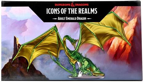D&D Icons of the Realm Premium Statue Adult Emerald Dragon 36 cm - 5