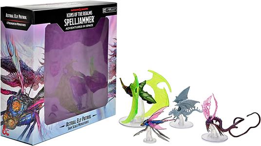 D&d Icons Of The Realms Spelljammer Adventures In Space Pre-painted Miniatures Ship Scale - Astral Elf Patrol Wizkids - 3