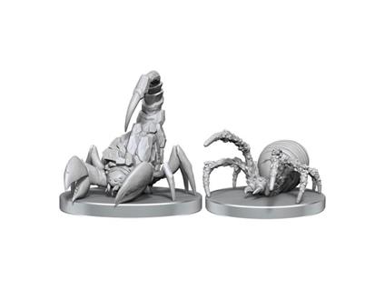Pathfinder Deep Cuts Unpainted Miniatures Cave Scorpion & Hunting Spider Wizbambino