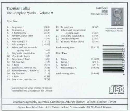 Integrale della musica vol.9 - CD Audio di Thomas Tallis - 2