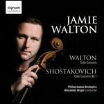 Concerti per violoncello - CD Audio di Dmitri Shostakovich,William Walton,Philharmonia Orchestra,Jamie Walton,Alexander Briger