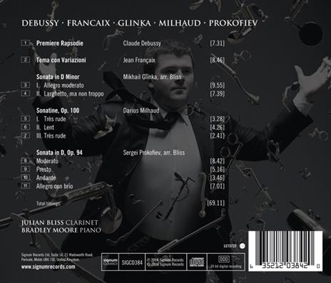 Works By Debussy, - CD Audio di Julian Bliss - 2