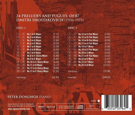 24 Preludi e Fughe - CD Audio di Dmitri Shostakovich,Peter Donohoe - 2