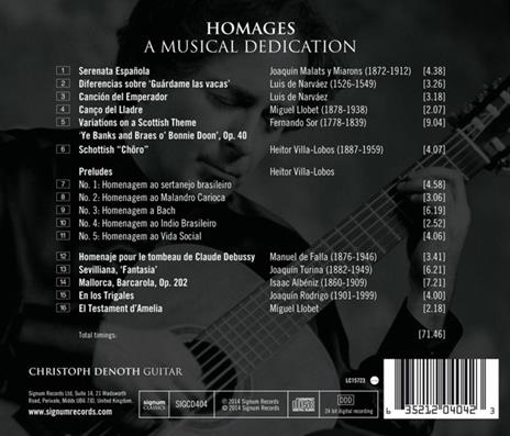 Homages - CD Audio di Christoph Denoth - 2