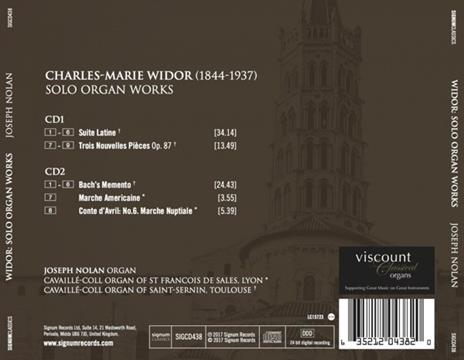 Solo Organ Works - CD Audio di Charles-Marie Widor - 2