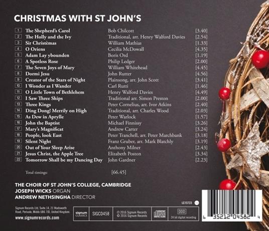 Christmas With St. John'S - CD Audio di Choir of St. John's College Cambridge - 2