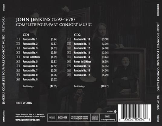 Die Vierstimmige Consort - CD Audio di John Jenkins - 2