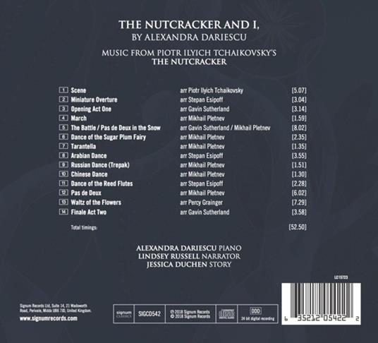 The Nutcracker and I - CD Audio di Pyotr Ilyich Tchaikovsky,Alexandra Dariescu - 2