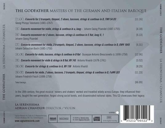 The Godfather. Masters Of The German & Italian Baroque - CD Audio di La Serenissima - 2