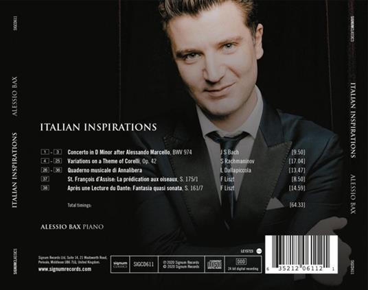 Italian Inspirations - CD Audio di Alessio Bax - 2