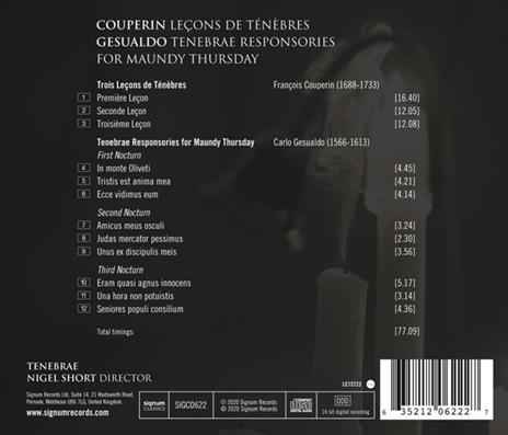 Lecons De Tenebres - CD Audio di François Couperin,Carlo Gesualdo,Tenebrae - 2