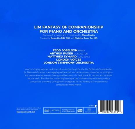 Lim Fantasy Of Companionship For Piano & Orchestra - CD Audio di Tedd Joselson - 2