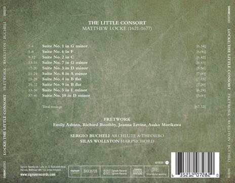The Little Consort - CD Audio di Fretwork,Matthew Locke - 2